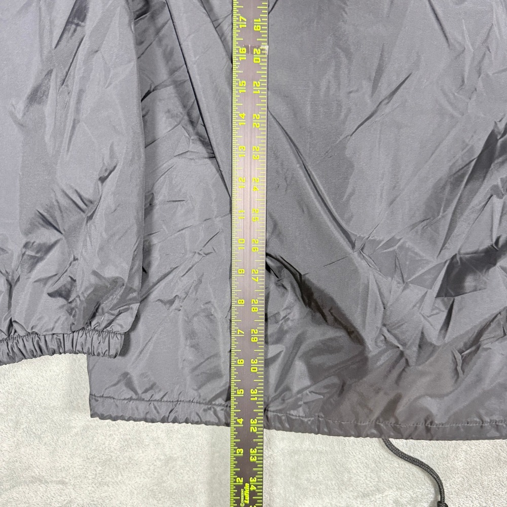 Diamond Supply Co Mens 3XL Coaches Jacket Black Logo Snap Front Windbreaker - Picture 7 of 10